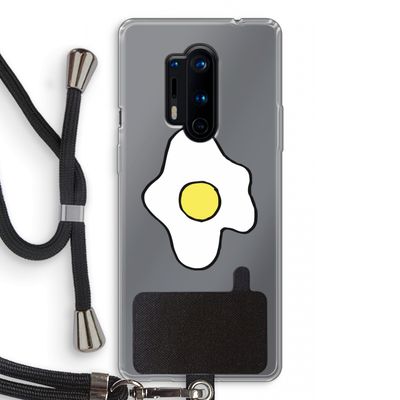 Spiegelei: OnePlus 8 Pro Transparant Hoesje met koord