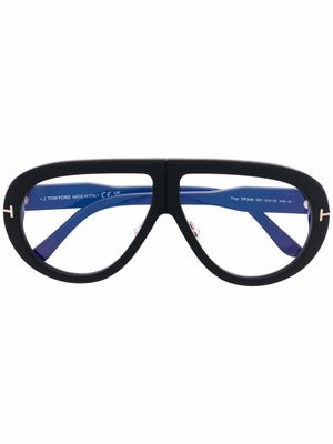 TOM FORD Eyewear lunettes de soleil Troy à monture pilote - Noir