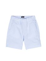 Il Gufo short en coton à rayures - Bleu - thumbnail