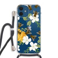 No flowers without bees: iPhone 12 Transparant Hoesje met koord