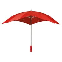 Falcone Paraplu hartvormig 110 cm polyester rood - thumbnail