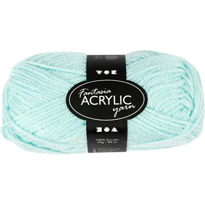 Creativ Company Acrylgaren, mintgroen, 50gr, 80m