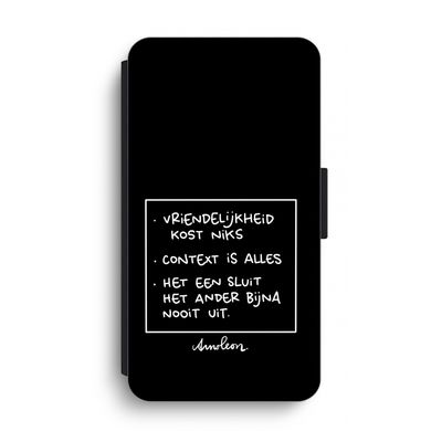Mijn Motto's: iPhone XS Max Flip Hoesje