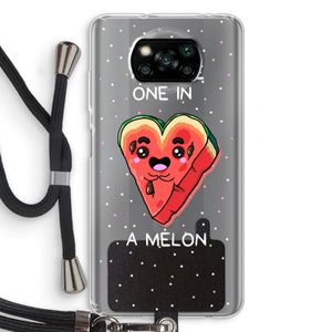 One In A Melon: Xiaomi Poco X3 NFC Transparant Hoesje met koord