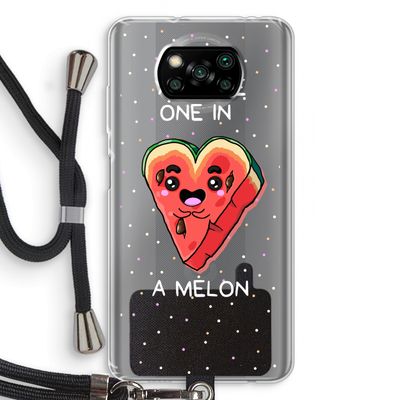 One In A Melon: Xiaomi Poco X3 NFC Transparant Hoesje met koord