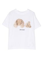 Palm Angels Kids t-shirt Broken Bear en coton biologique - Blanc - thumbnail