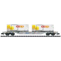 MiniTrix 15492 N containerwagen Food coop van de SBB