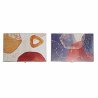 Sleutelkastje DKD Home Decor Multicolour Hout MDF 2 Stuks 46,5 x 6 x 31,5 cm