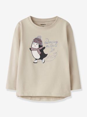 T-shirt met lange mouwen NMFVIX meisje NAME IT beige T-shirt met lange mouwen NMFVIX meisje NAME IT beige