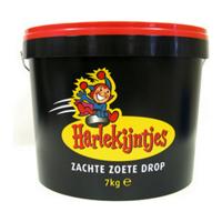 Harlekijntjes - Zachte Zoete Drop - Emmer 7 Kilo