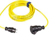 Verlengsnoer PUR kabel 3x1,5mm² 10m geel