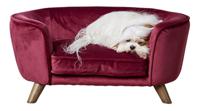 Enchanted hondenmand / sofa romy wijnrood 67,5x40,5x30,5 cm - thumbnail