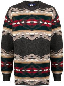 Junya Watanabe MAN pull en maille intarsia - Multicolore