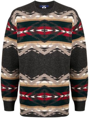 Junya Watanabe MAN pull en maille intarsia - Multicolore