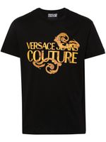 Versace Jeans Couture t-shirt en coton à logo imprimé - Noir - thumbnail