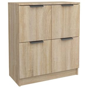 The Living Store Dressoir - Bijzetkast - 60x30x70 cm - Sonoma Eiken