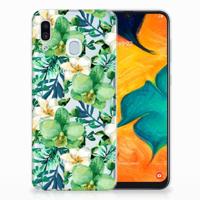 Samsung Galaxy A30 | TPU Case | Orchidee Groen