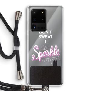 Sparkle quote: Samsung Galaxy S20 Ultra Transparant Hoesje met koord