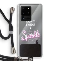 Sparkle quote: Samsung Galaxy S20 Ultra Transparant Hoesje met koord
