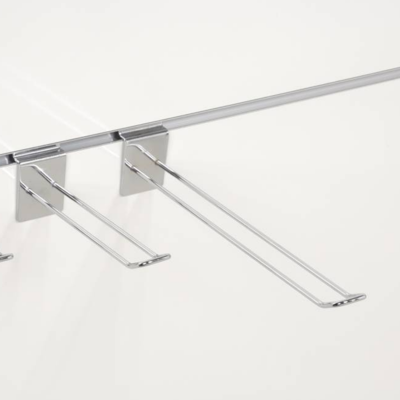 Slatwall /lamel haak dubbel gesloten l20cm diam 4mm