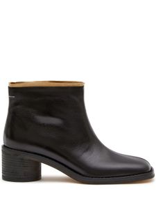 MM6 Maison Margiela bottines à logo brodé - Noir