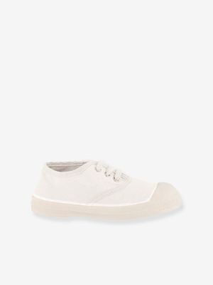 Katoenen tennisschoenen voor kinderen met vetersluiting BENSIMON® wit
