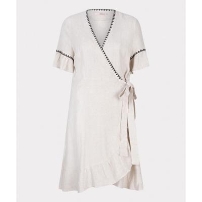 Esqualo - Beige | Dames | Jurk | Beige | XXL | regular | Kamst mode