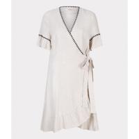 Esqualo - Beige | Dames | Jurk | Beige | M | regular | Kamst mode
