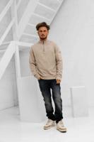 Malelions Turtle Half-Zip Sweater Heren Beige - Maat M - Kleur: Beige | Soccerfanshop
