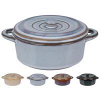 Excelent Houseware Stoofpannetje aardewerk rond 13x6cm
