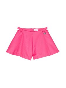 Chiara Ferragni Kids short à ornements strassés - Rose