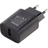 VOLTCRAFT SPS-1000 USB USB-oplader 1000 mA 1 x USB Thuis Zwart - thumbnail