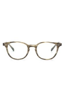 Oliver Peoples lunettes de vue Sadao à monture ronde marbrée - Vert