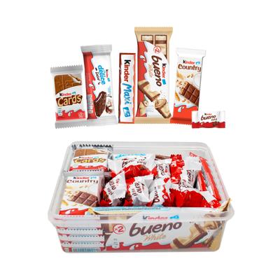 Kinder chocolade mix: Kinder Maxi, Bueno, Country, Cards, Delice &