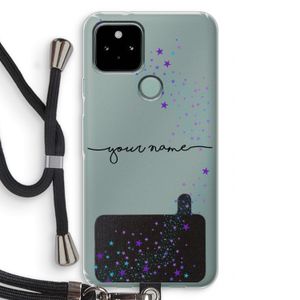 Sterren: Pixel 5 Transparant Hoesje met koord