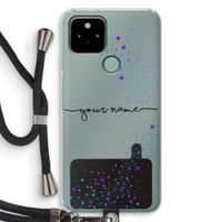 Sterren: Pixel 5 Transparant Hoesje met koord Sterren: Pixel 5 Transparant Hoesje met koord