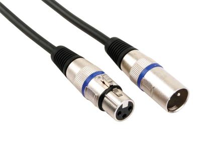 Xlr-kabel xlr mannelijk naar xlr vrouwelijk 6 m zwart - Velleman