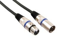 Xlr-kabel xlr mannelijk naar xlr vrouwelijk 6 m zwart - Velleman
