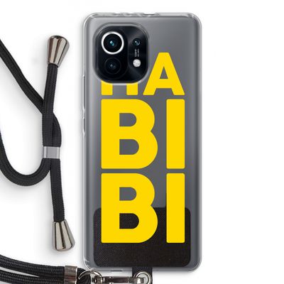 Habibi Blue: Xiaomi Mi 11 Transparant Hoesje met koord