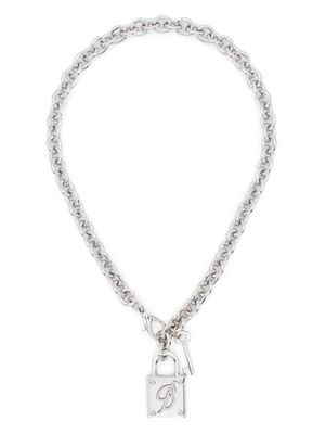 Blumarine collier à fini poli - Argent