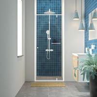 Sealskin Draaideur Voor Nis Contour 90x200 cm Helder Glas 6 mm Mat Wit