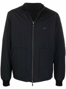 Emporio Armani veste bomber à empiècement matelassé - Noir