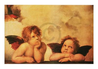 Kunstdruk Raffael - Angeli 100x70cm