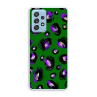 Green Cheetah: Samsung Galaxy A73 Transparant Hoesje