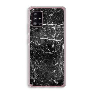 Zwart marmer: Samsung Galaxy A51 5G Transparant Hoesje