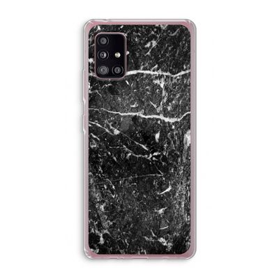 Zwart marmer: Samsung Galaxy A51 5G Transparant Hoesje