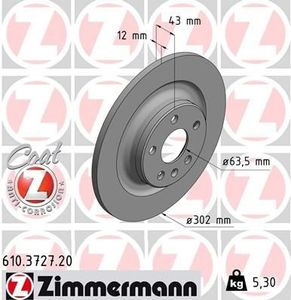 Remschijf Coat Z 610372720