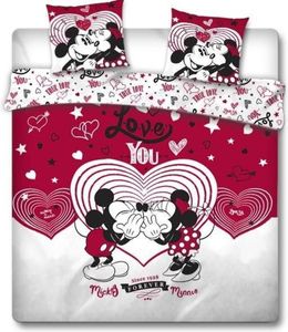 Disney Minnie Mouse Dekbedovertrek Love You- 240 x 200 cm - Polyester