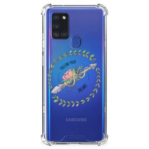 Samsung Galaxy A21s Stevig Bumper Hoesje Boho Dreams