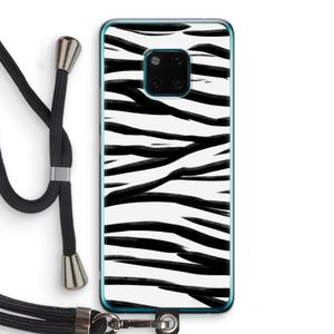 Zebra pattern: Huawei Mate 20 Pro Transparant Hoesje met koord